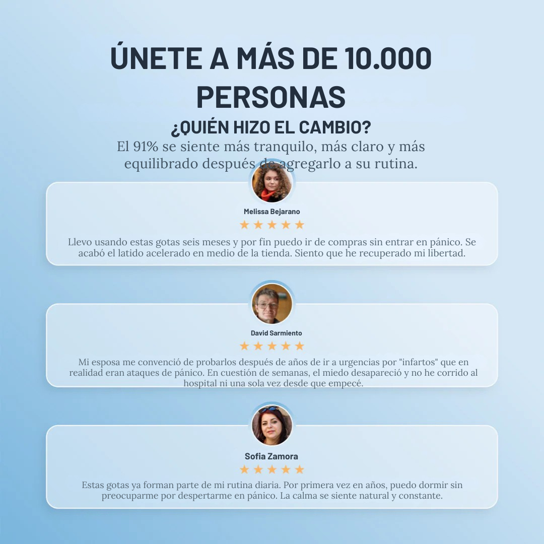 RevitalGlow - Gotas para aliviar el pánico